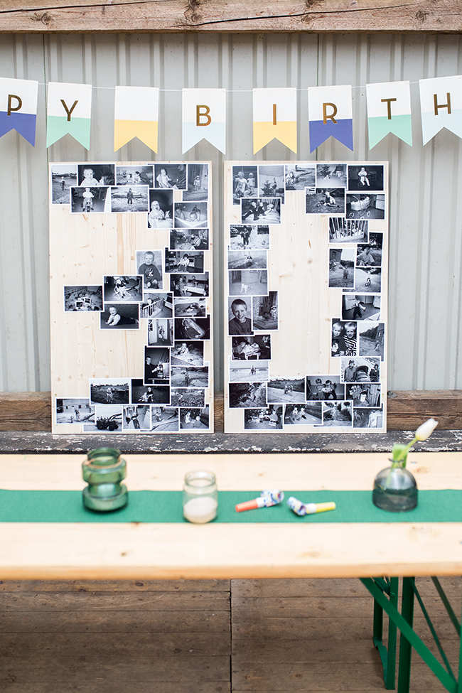 Partyspaß mit Fotobox & Candybar – DIY Pinnwand für die Wall of fame